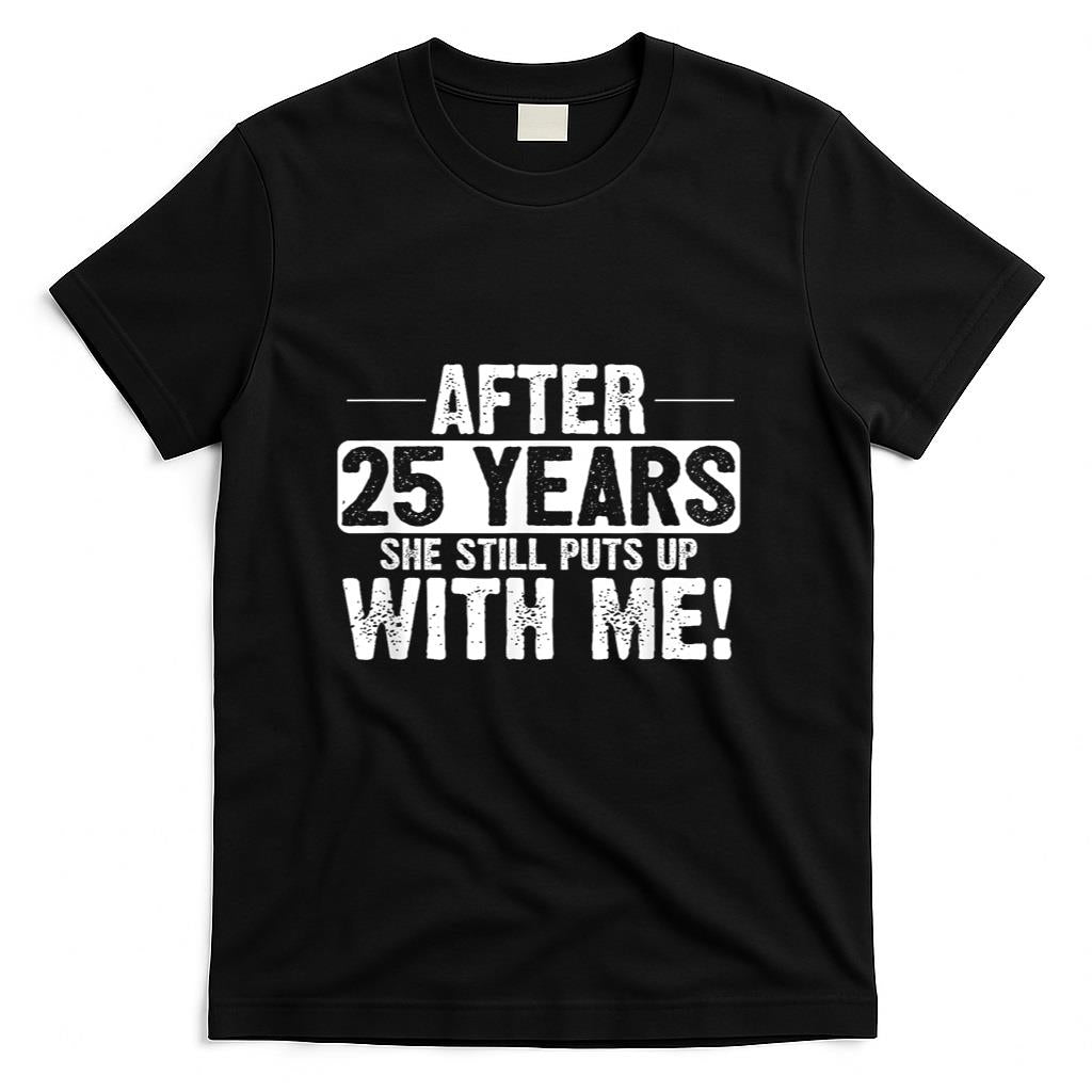 25th Anniversary 25 Years Marriage Husband Gift T-Shirt