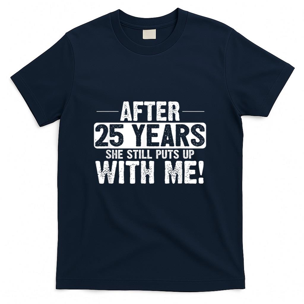 25th Anniversary 25 Years Marriage Husband Gift T-Shirt