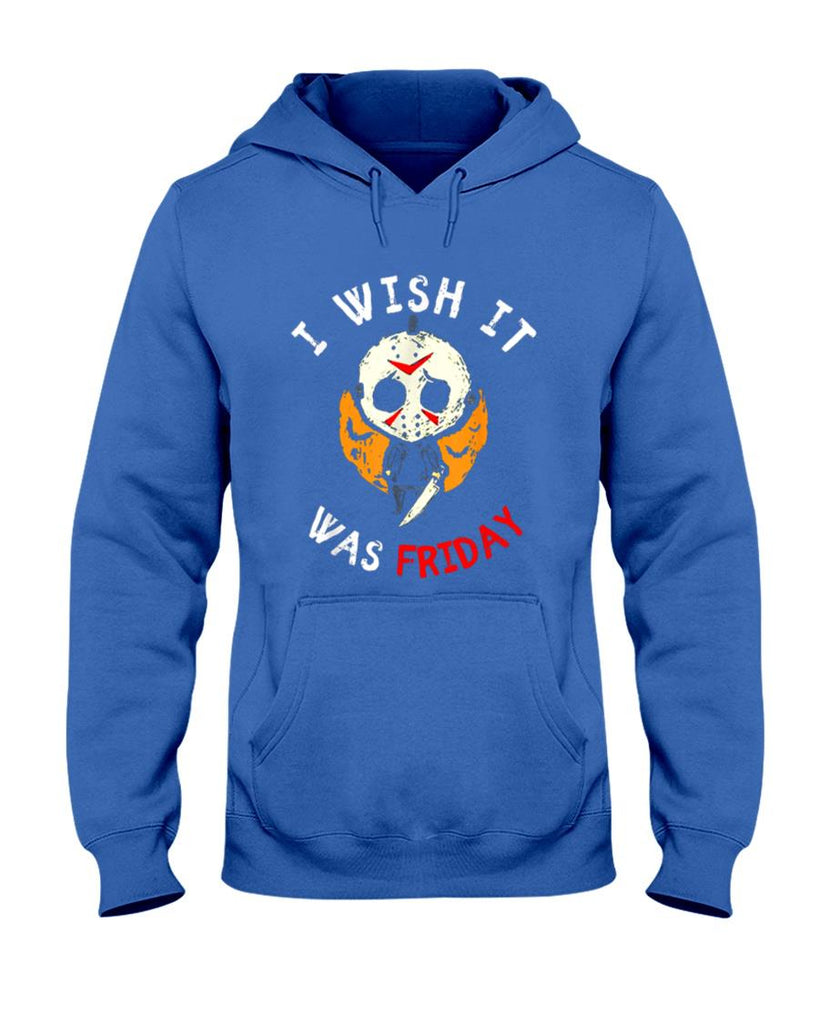 Halloween Shirt - I Wish It Was Friday Funny Scary Halloween T-Shirt