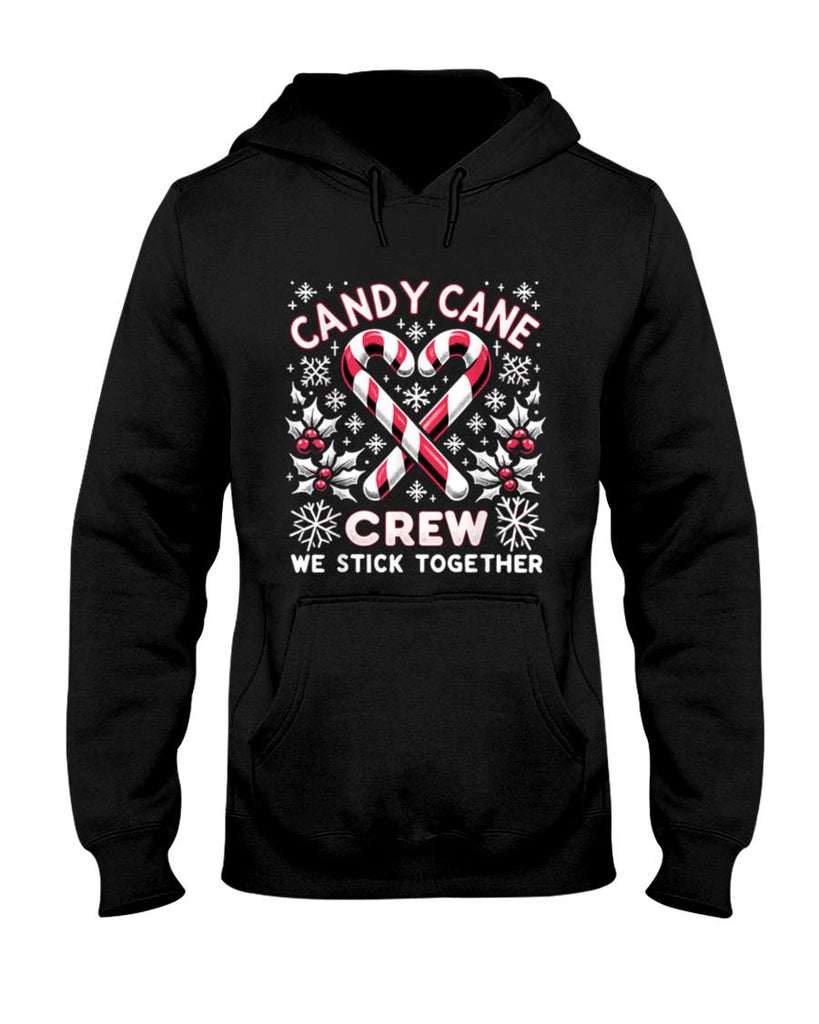 Candy Cane Crew We Stick Together Christmas Xmas T-Shirt