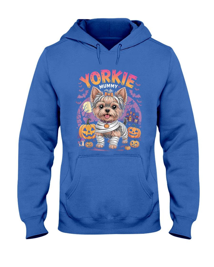 Pet Mom Halloween Shirt - Yorkie Mummy Halloween Costume Dog Owner Yorkshire Terrier T-Shirt