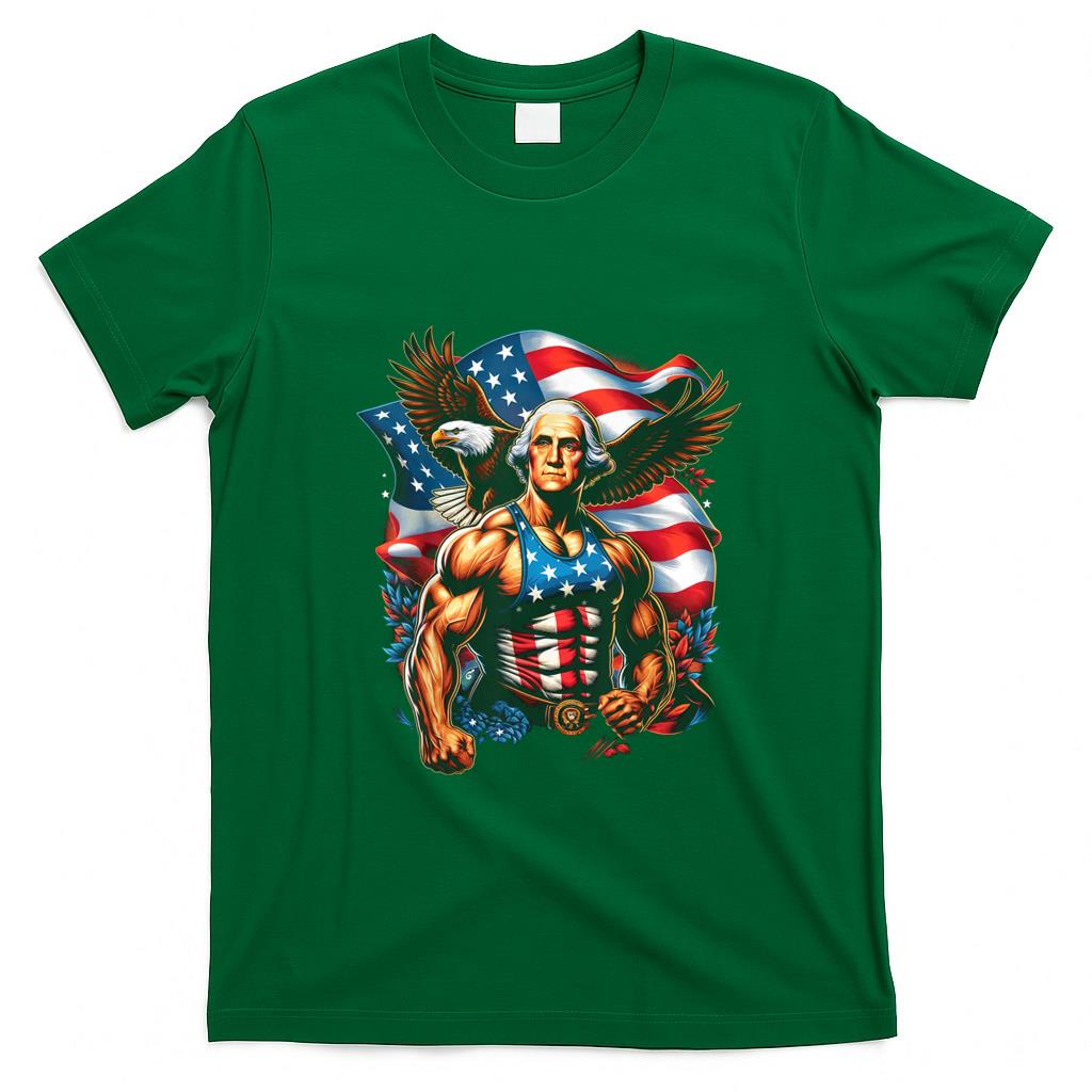 Funny Tees - 4th of July Patriotic Funny George Washington July 4th USA T-Shirt