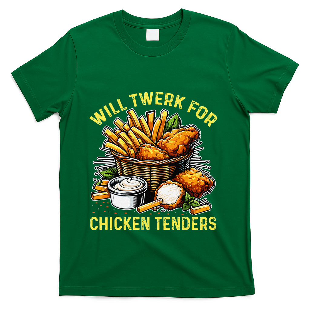 Will Twerk For Chicken Tenders Funny T-Shirt