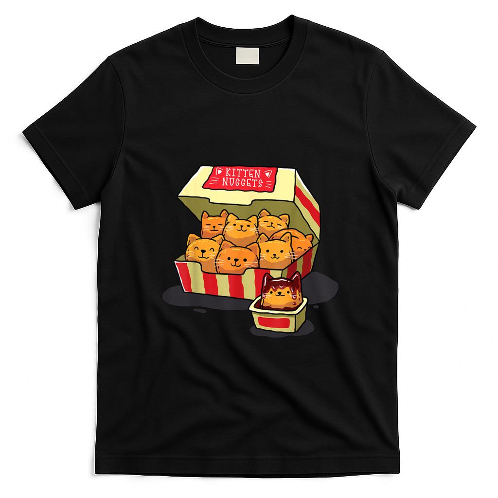 Funny Tees - InGENIUS Funny Cat Owner Shirts & Gifts Kitten Nuggets Food Pun Cat Lover Gift Chicken Nuggets Unise