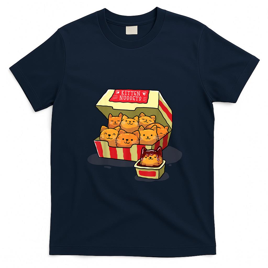 Funny Tees - InGENIUS Funny Cat Owner Shirts & Gifts Kitten Nuggets Food Pun Cat Lover Gift Chicken Nuggets Unise