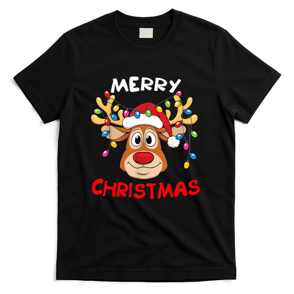 Merry Christmas Reindeer Xmas Family Men Women T-Shirt