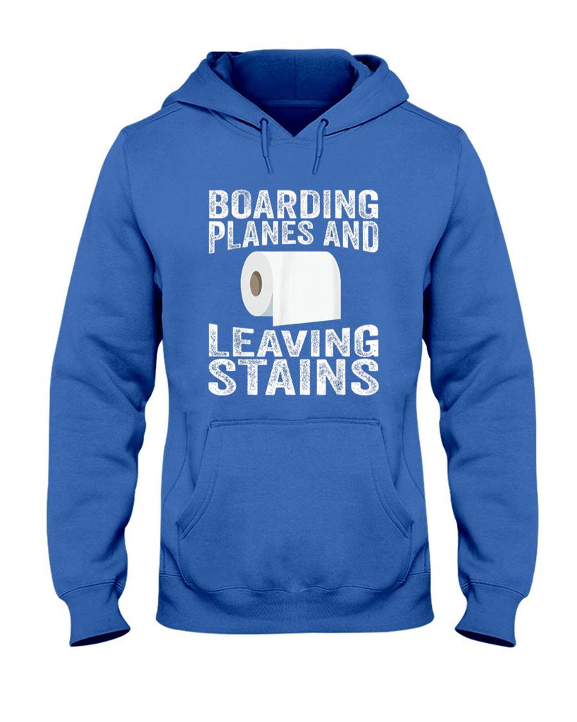 Funny Tees - Boarding Planes Leaving Stains Funny Embarrassing Airport T-Shirt