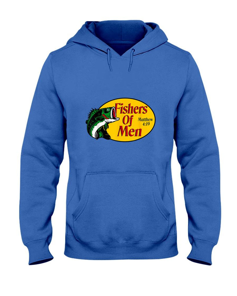 Funny Tees - Fishers of Men Matthew 4-19 Bible Christian Fishing Lovers T-Shirt