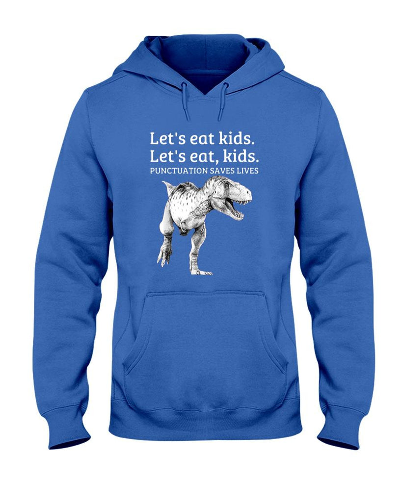 Funny Tees - Funny Let's Eat Kids Punctuation Saves Lives Grammar T Shirt T-Shirt