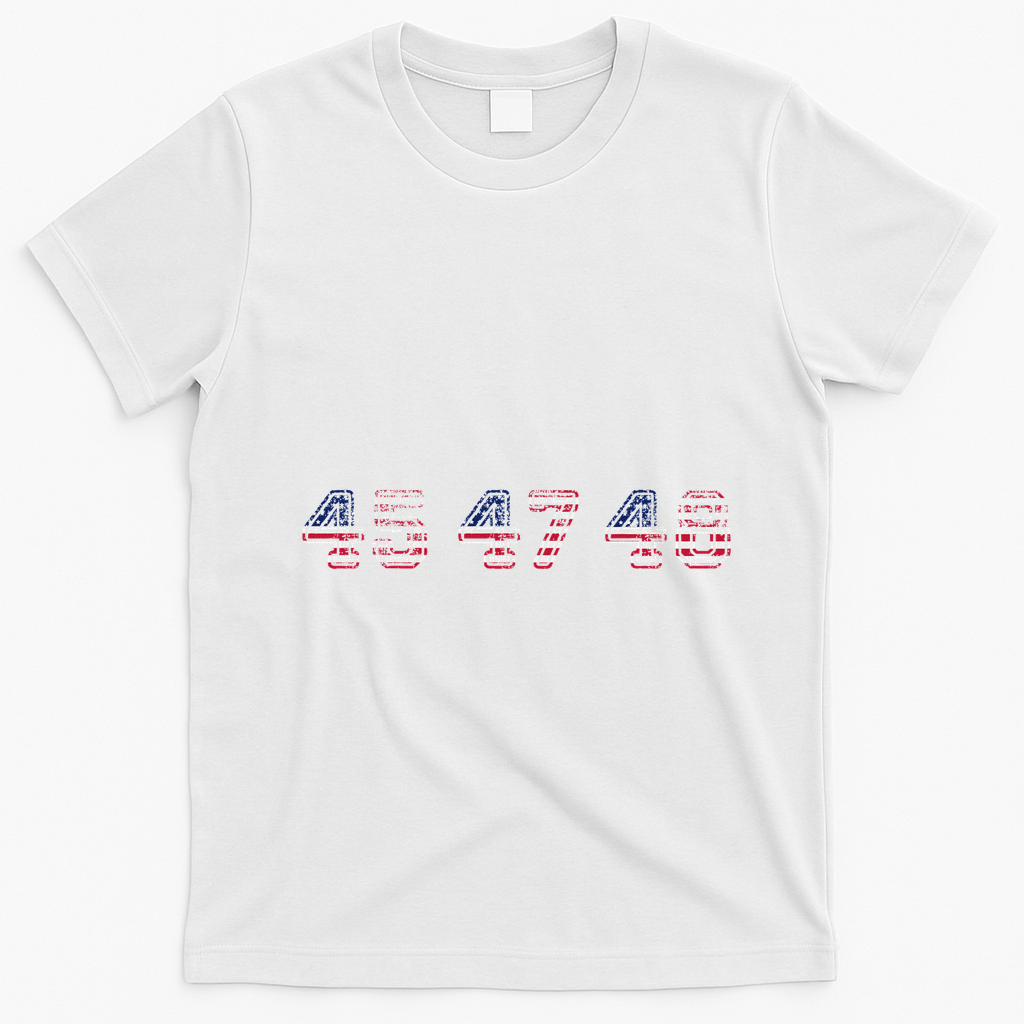 45 47 48 Trump 2024 2028 Flag Take American Back Vance 2028 T-Shirt - White