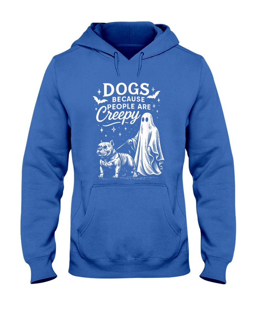 Pet Mom Halloween Shirt - Dogs Because People Are Creepy Halloween Bulldog Mom or Dad T-Shirt