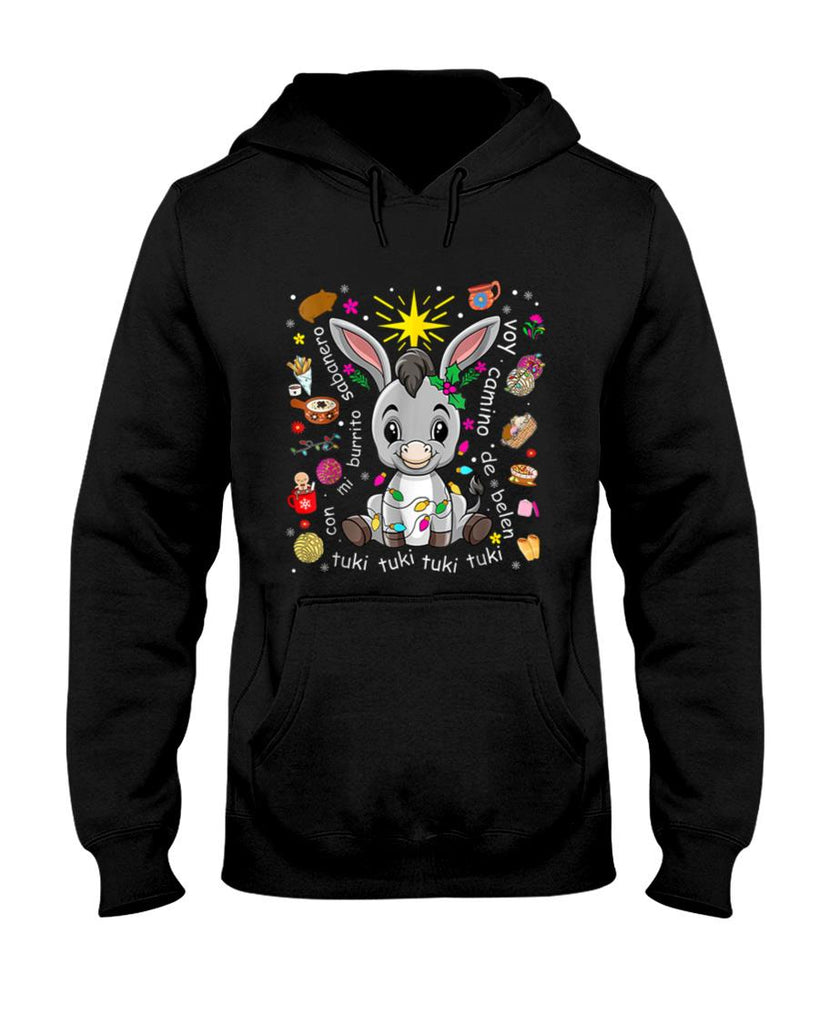 Mi Burrito Sabanero Mexican Christmas Donkey Spanish Xmas T-Shirt