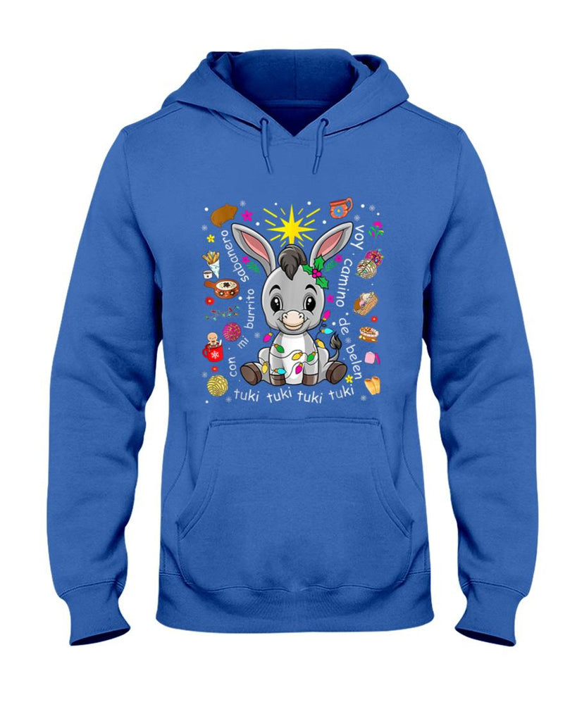 Mi Burrito Sabanero Mexican Christmas Donkey Spanish Xmas T-Shirt