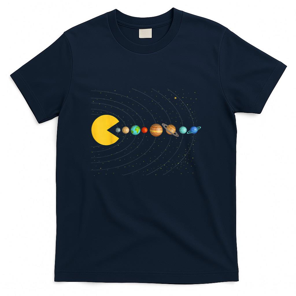 Solar System Astronomy Space Video Games Funny Gifts Graphic T-Shirt