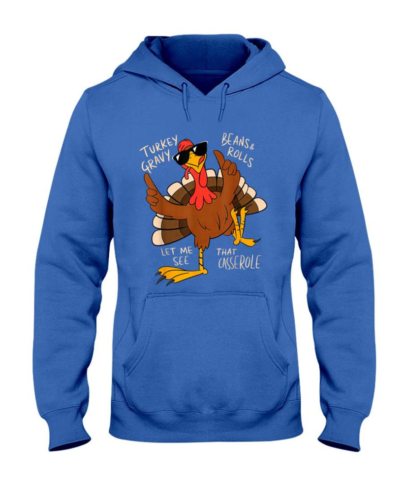 Turkey Gravy Beans And Rolls Casserole Funny Thanksgiving T-Shirt