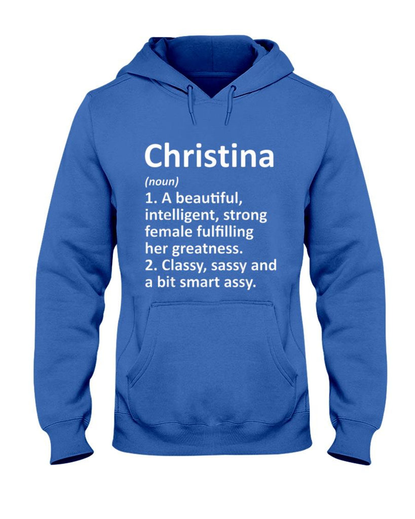 CHRISTINA Definition Personalized Name Funny Christmas Gift T-Shirt