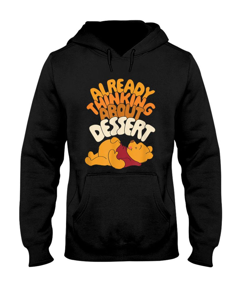 Amazon Essentials Winnie the Pooh Thanksgiving Already Thinking About Dessert T-Shirt