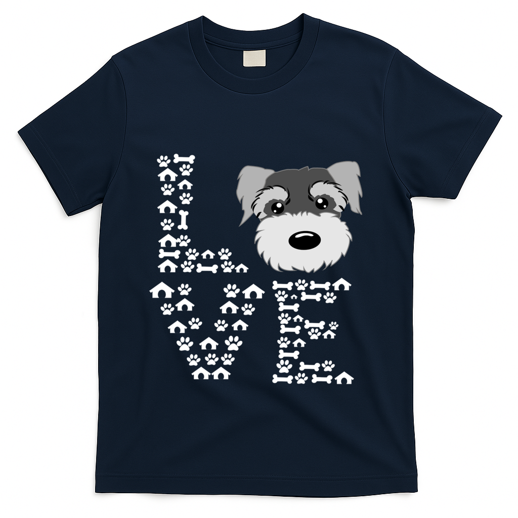 Funny Miniature Schnauzer Gift Miniature Schnauzer Lovers T-Shirt