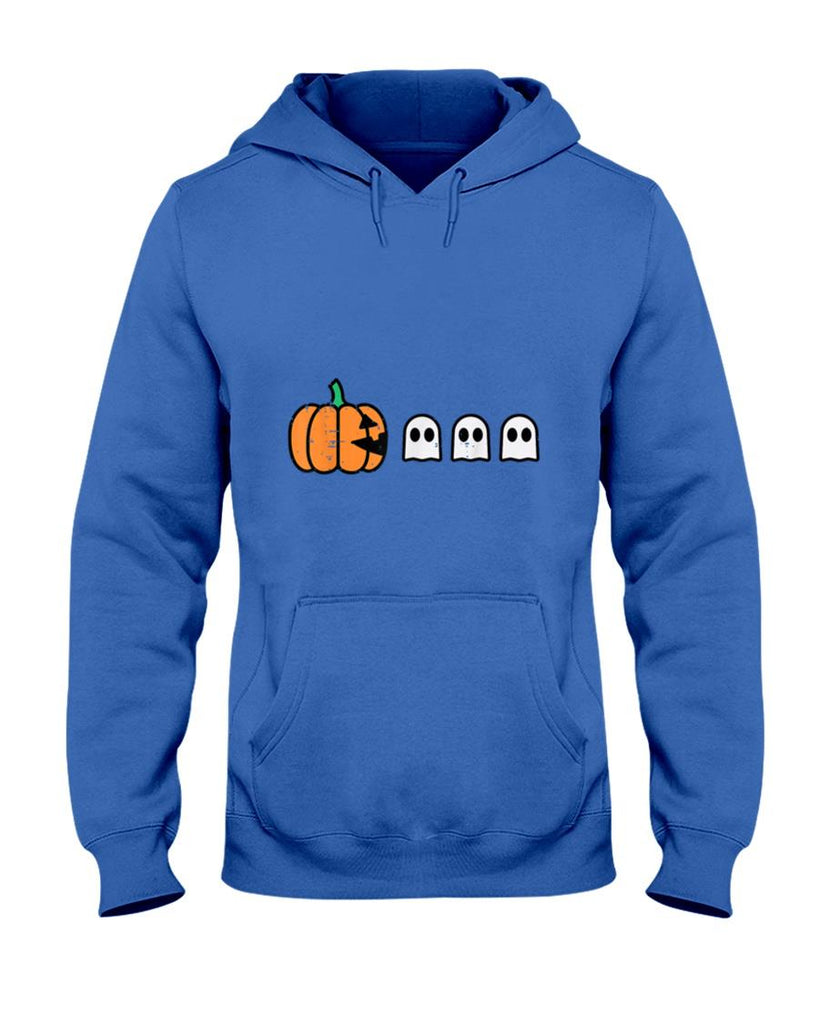 Halloween Shirt - Halloween Gamer Pumpkin Eating Ghost Costume Men Boys Kids T-Shirt