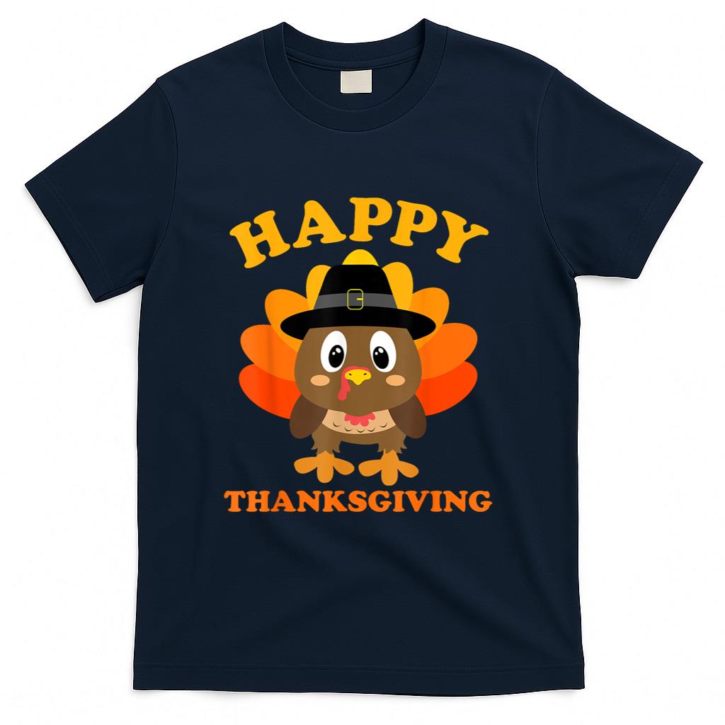 Happy Thanksgiving Shirts Women Boys Girls Kids Outfit Gifts T-Shirt