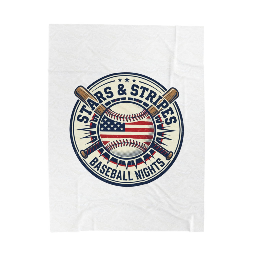 Stars & Stripes Baseball Blanket | Patriotic vintage ballpark aesthetic