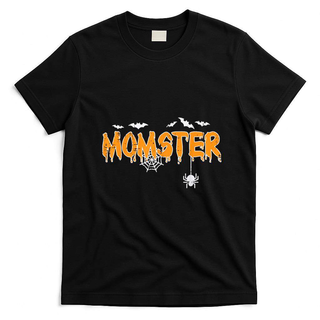 Pet Mom Halloween Shirt - Momster Mom Mommy Matching Family Halloween Costume Women T-Shirt