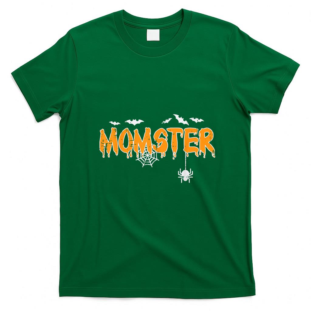 Pet Mom Halloween Shirt - Momster Mom Mommy Matching Family Halloween Costume Women T-Shirt