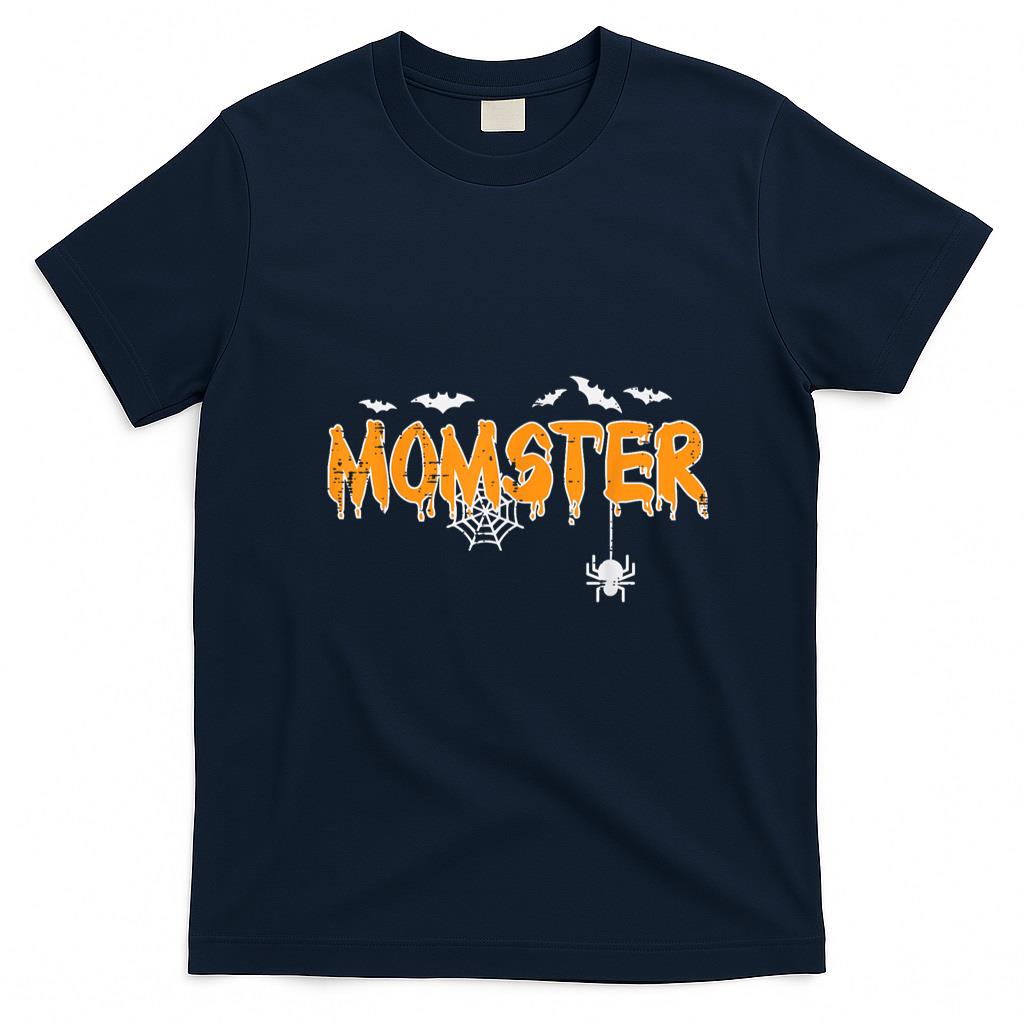 Pet Mom Halloween Shirt - Momster Mom Mommy Matching Family Halloween Costume Women T-Shirt