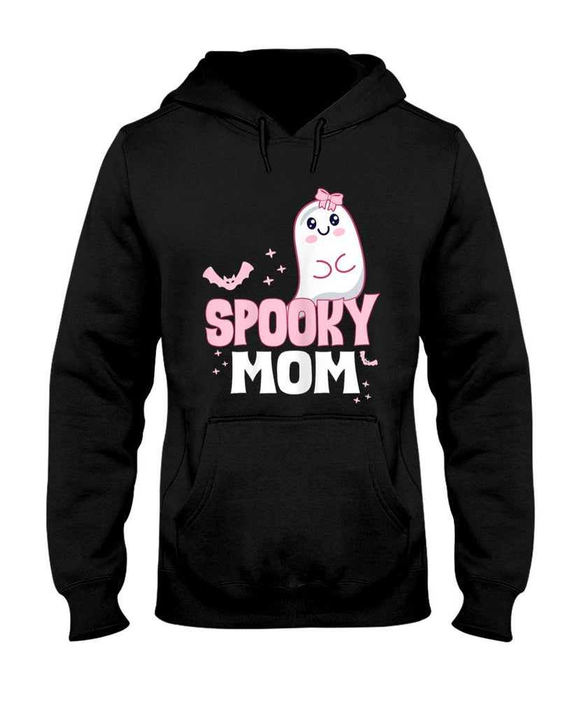 Pet Mom Halloween Shirt - Spooky Mom Family Cute Pink White Ghost Boo Halloween T-Shirt