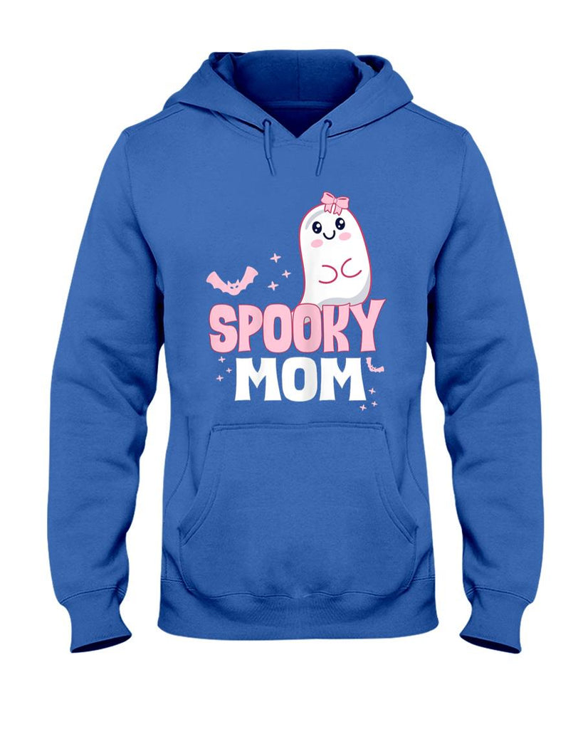 Pet Mom Halloween Shirt - Spooky Mom Family Cute Pink White Ghost Boo Halloween T-Shirt