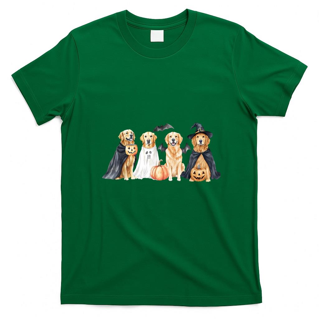 Pet Mom Halloween Shirt - Golden Retriever Dogs Ghost Boo Witch Costume Halloween T-Shirt