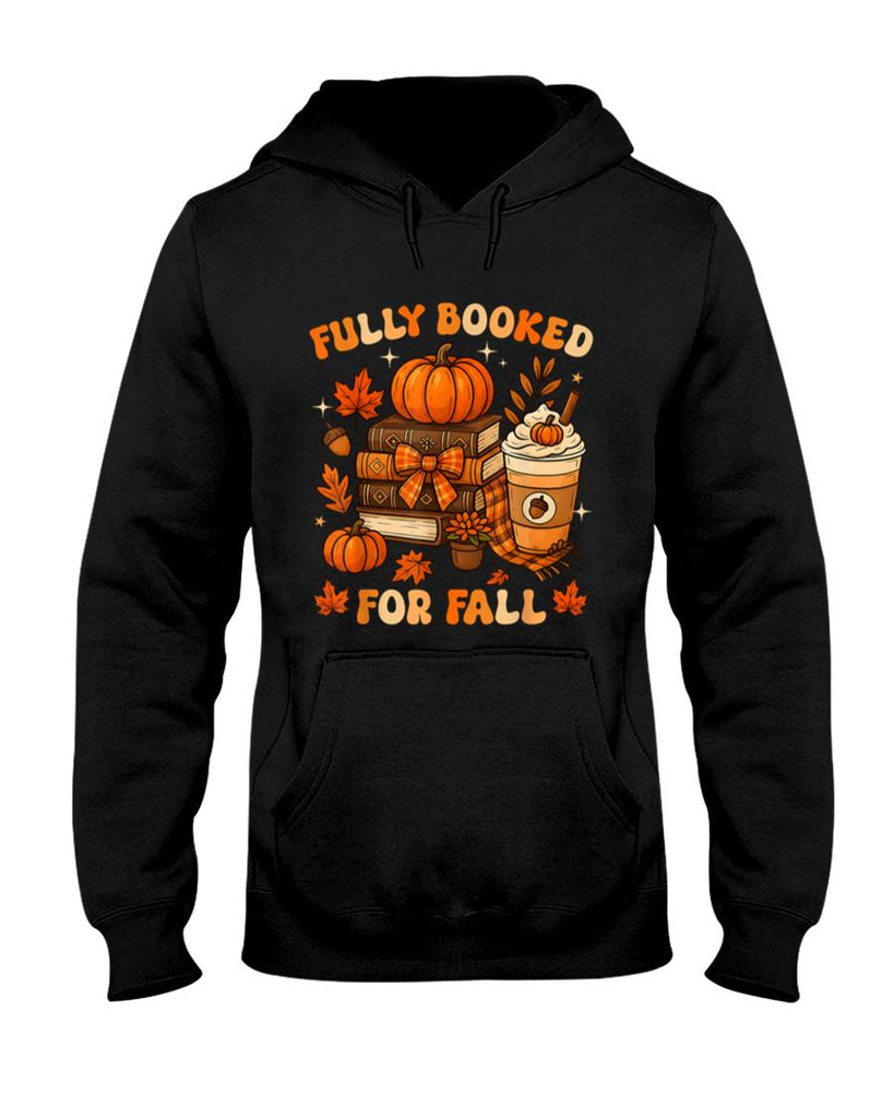 Fully Booked for Fall Books Pumpkin Autumn Thanksgiving T-Shirt