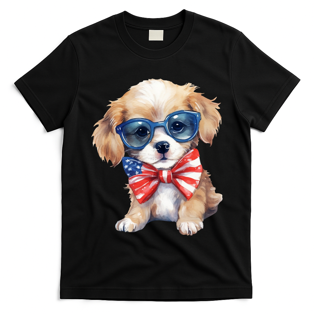 4th Of July Cute Dog Lover T-Shirt