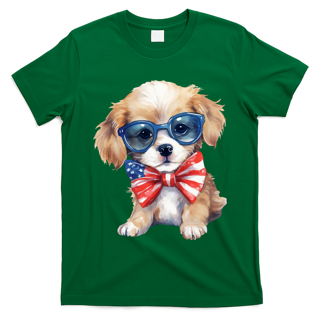 4th Of July Cute Dog Lover T-Shirt