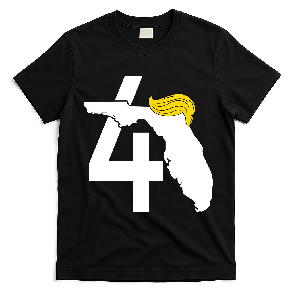 47th President Donald Trump Florida State T-Shirt - Black