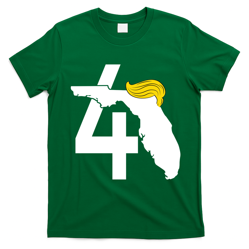 47th President Donald Trump Florida State T-Shirt - Irish Green