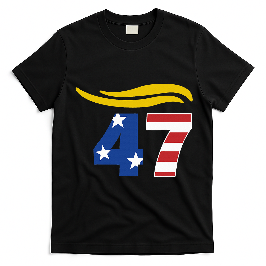 47 Trump Hair T-Shirt - Black