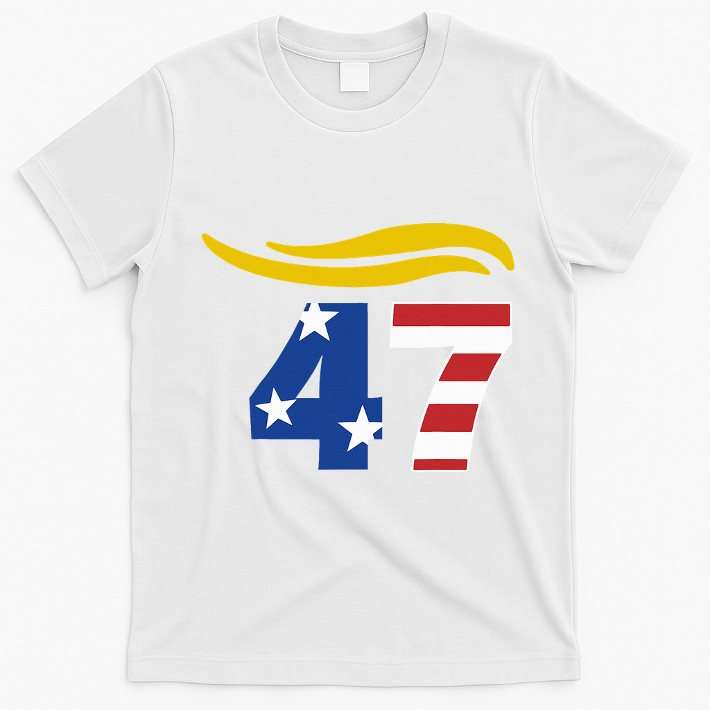 47 Trump Hair T-Shirt - White