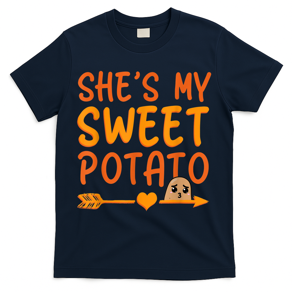 Shes My Sweet Potato I Yam Set Thanksgiving Couples Matching T-Shirt