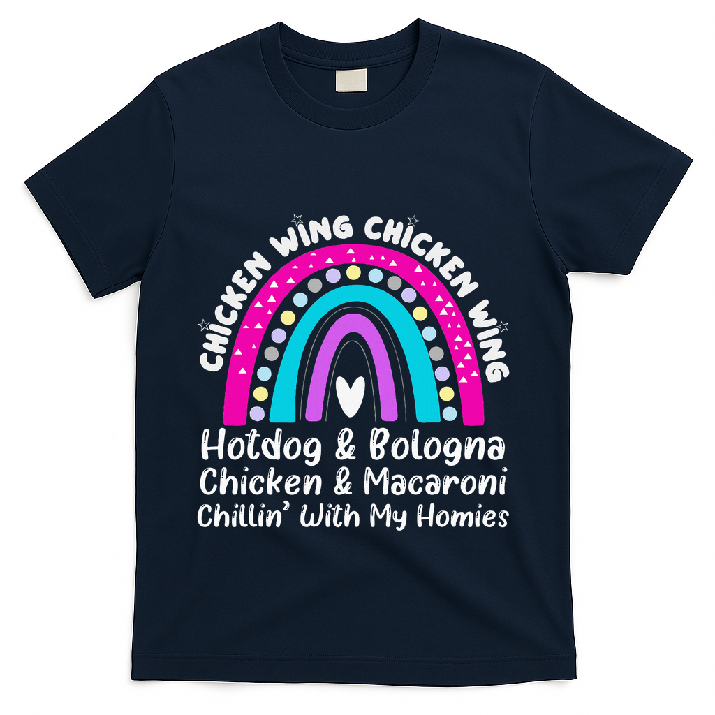 Viral Chicken Wing Chicken Wing Hot Dog Bologna Song Lyric T-Shirt