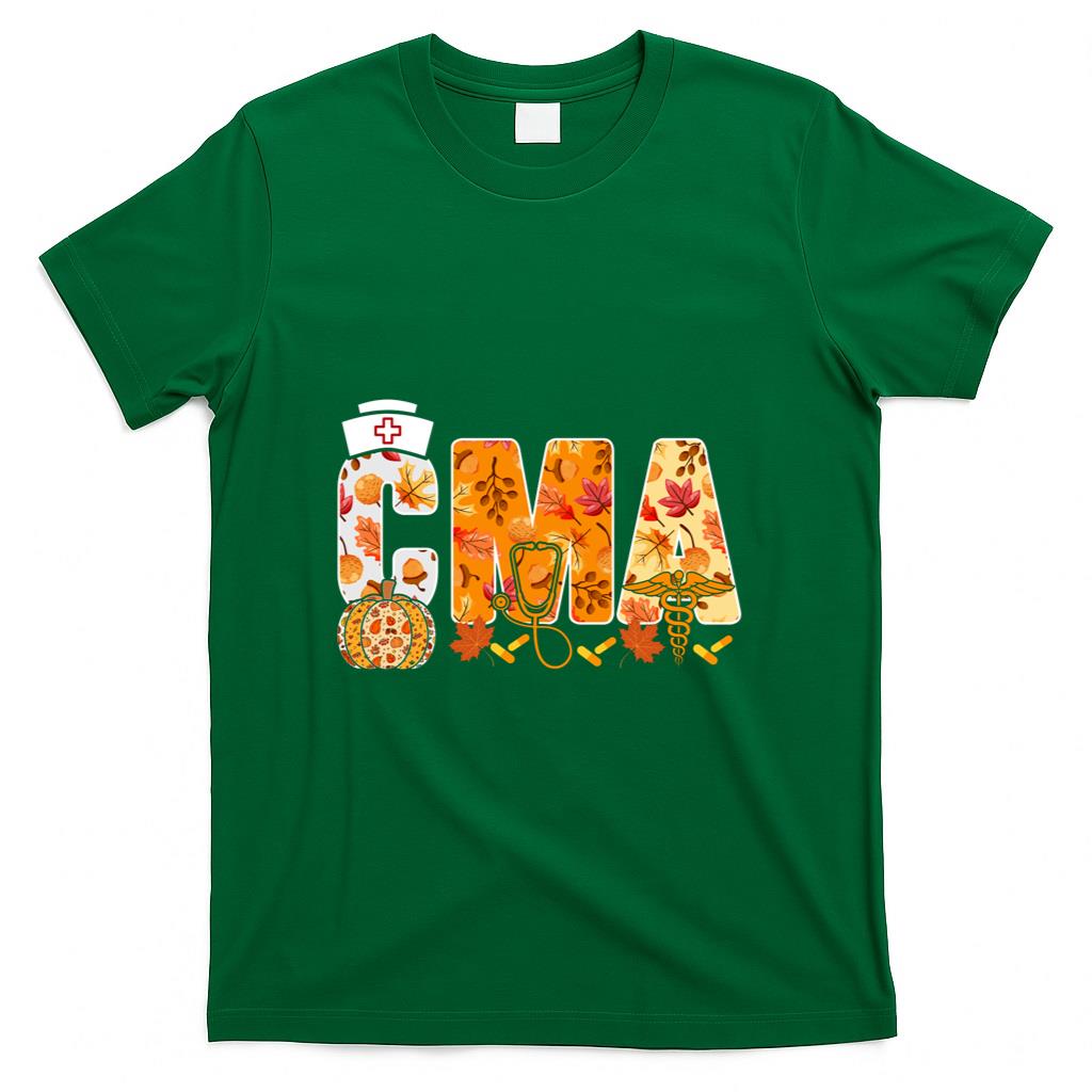CMA Autumn Leaves Thanksgiving Fall Medical Assistants Sweatshirt