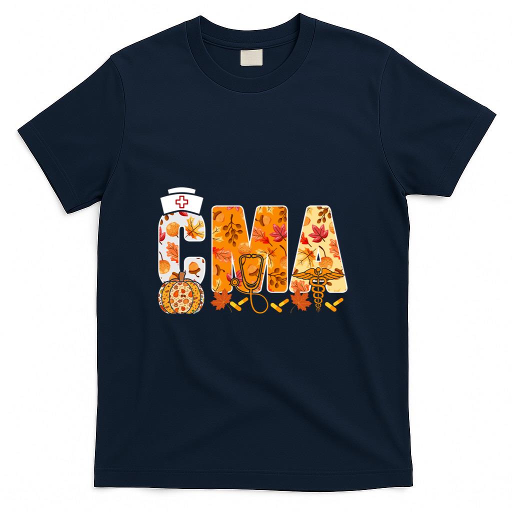 CMA Autumn Leaves Thanksgiving Fall Medical Assistants Sweatshirt