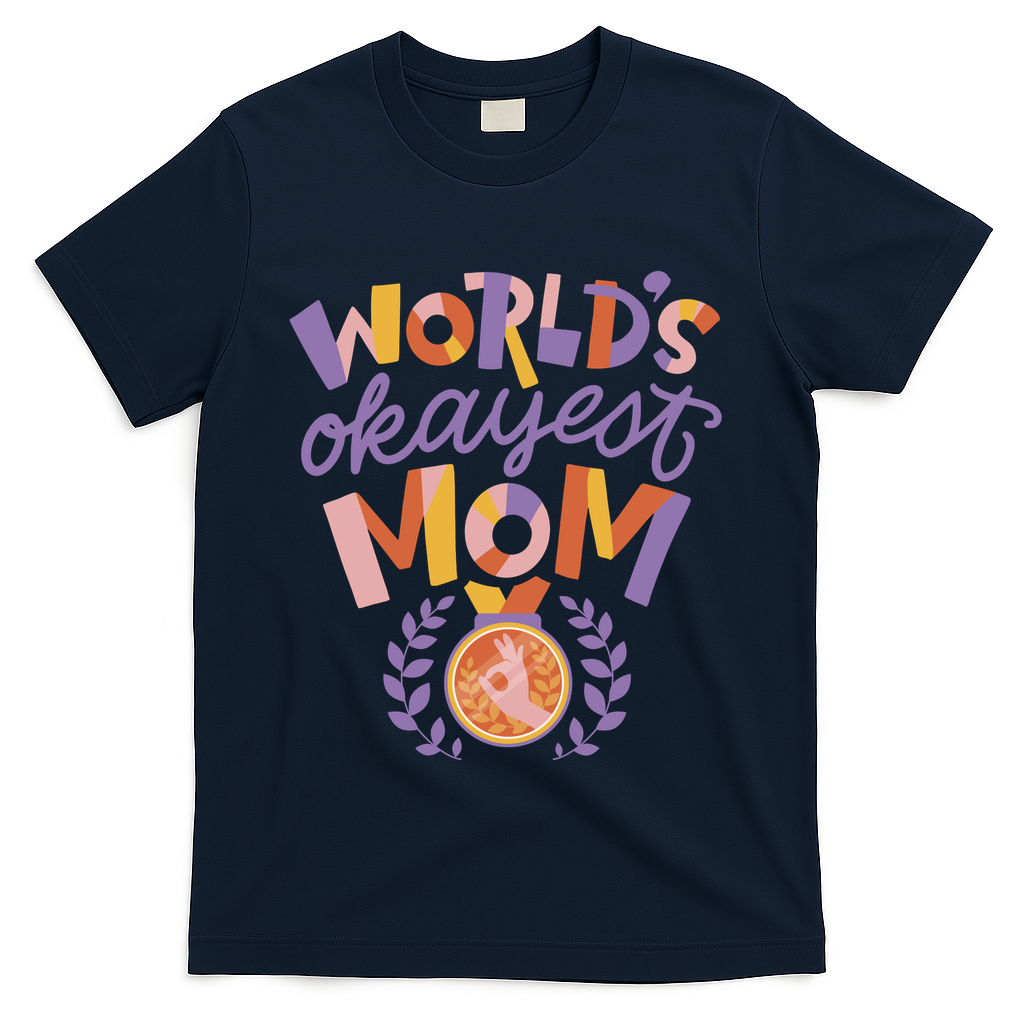 World's Okayest Mom Award T-Shirt