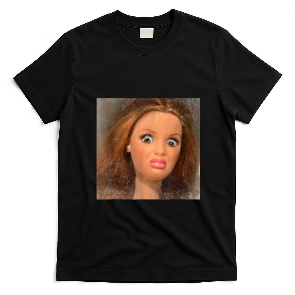 Funny Tees - Funny Disgusting Doll face Meme T-Shirt