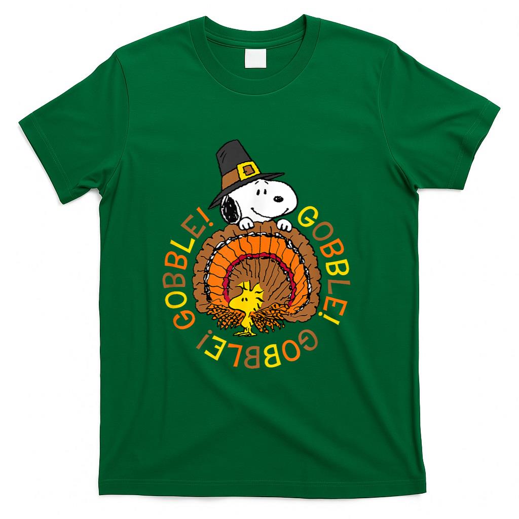 Peanuts Snoopy and Woodstock Thanksgiving Gobble T-Shirt