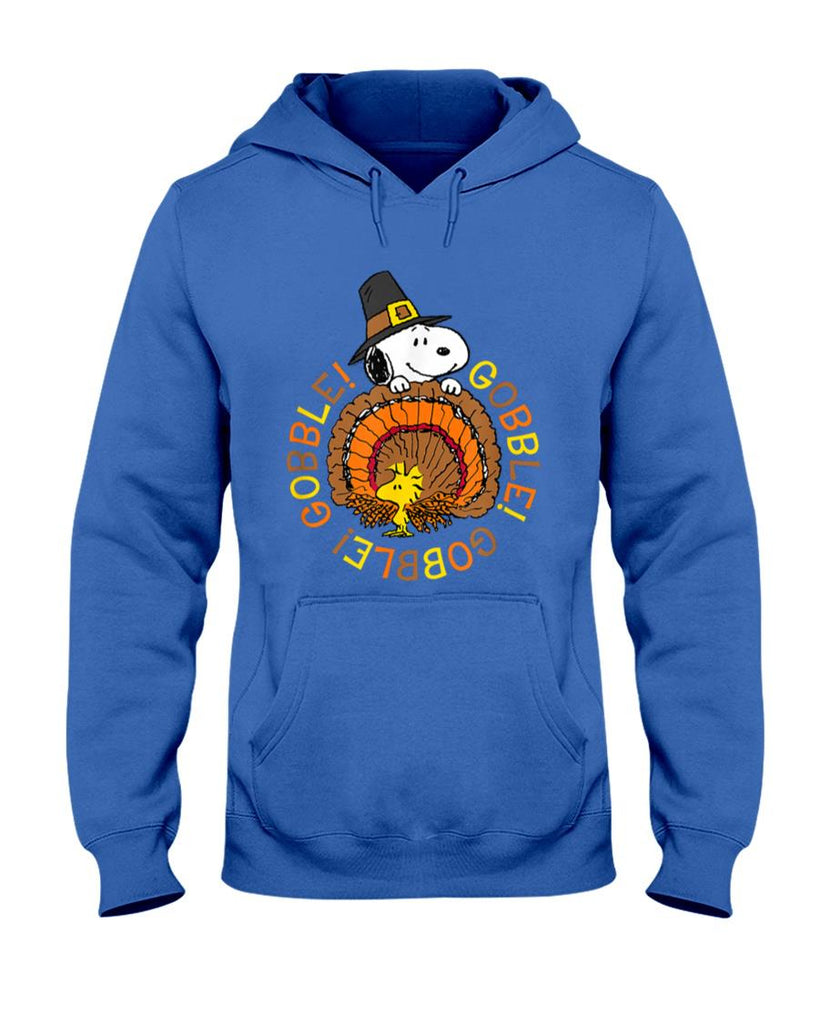 Peanuts Snoopy and Woodstock Thanksgiving Gobble T-Shirt