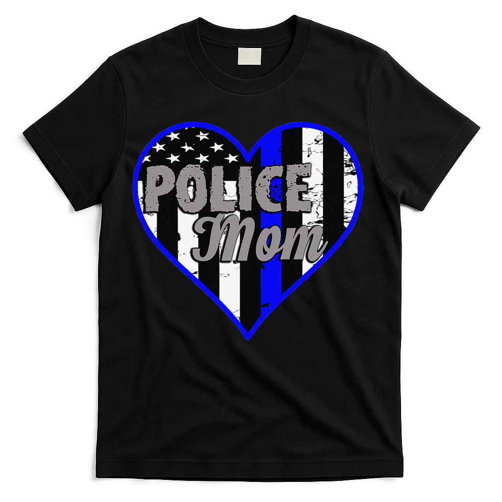 Womens Women's Police Mom Law Enforcement Mother's Day Gift T-Shirt