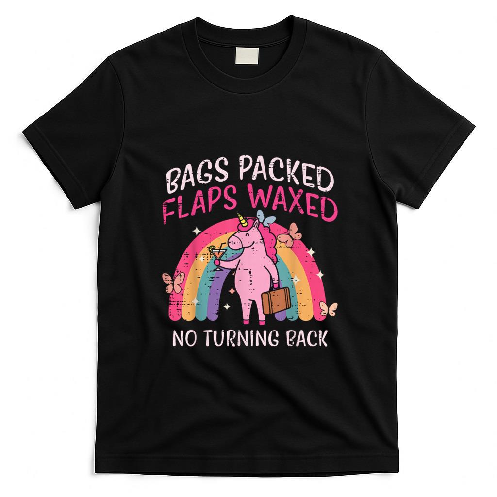 Funny Tees - Bags Packed Unicorn Funny Inappropriate Vacation Women T-Shirt