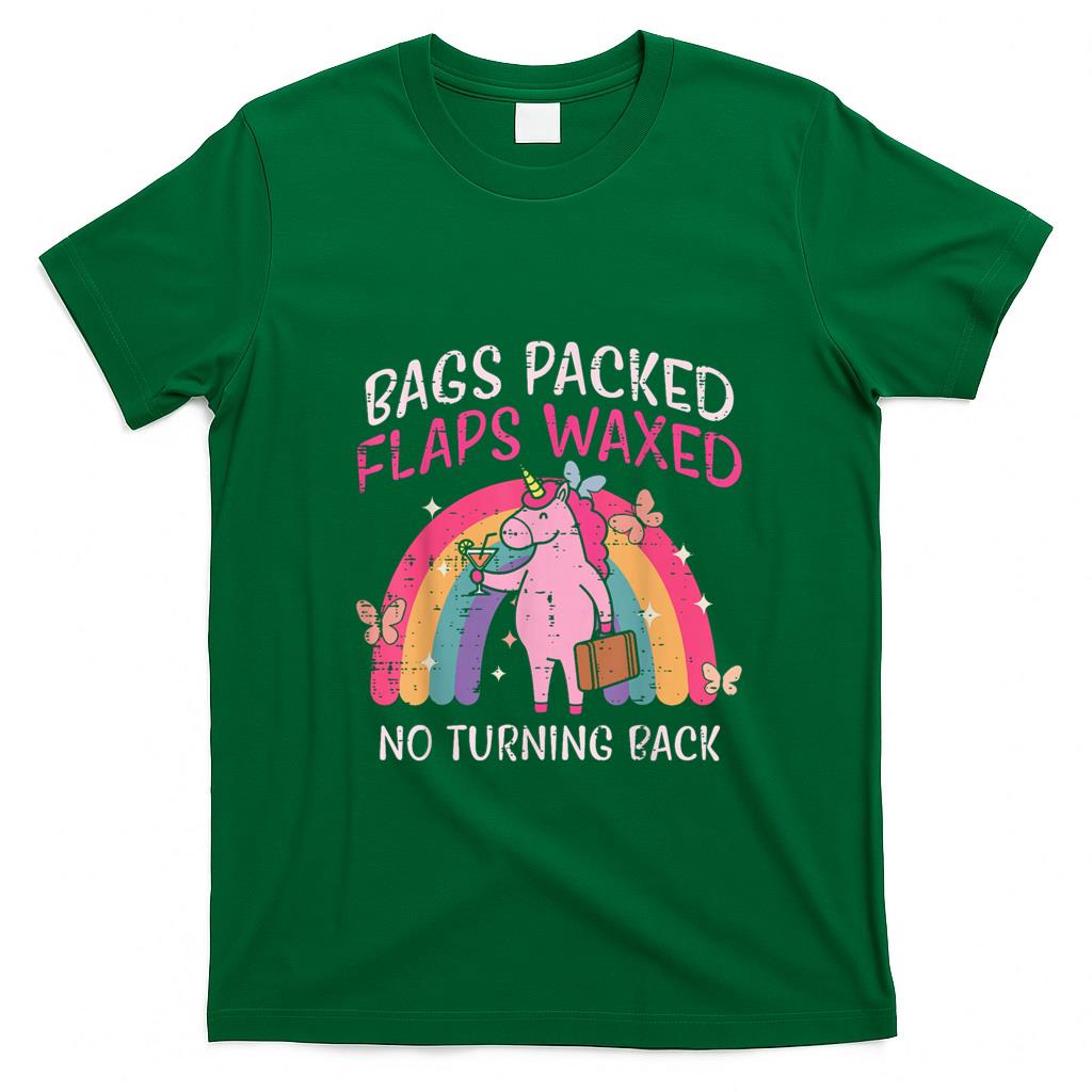 Funny Tees - Bags Packed Unicorn Funny Inappropriate Vacation Women T-Shirt