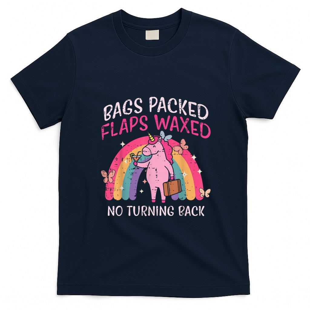 Funny Tees - Bags Packed Unicorn Funny Inappropriate Vacation Women T-Shirt